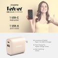 thumbnail image 5 of Velvet USB C Wall Charger Block 20W PD, Liquipel Powertek Type C Fast Charging Cube, Phone Wall Power Adapter with Foldable Plug, Compatible with iPhone, iPad, iWatch, Galaxy, Android, Pixel, Tablet, 5 of 7