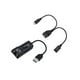 thumbnail image 2 of Adaptador USB 2.0 a RJ45 con cable adaptador USB 2.0 Mirco OTG Adaptador Ethernet LAN para 3 o Stick GEN 2, 2 of 5