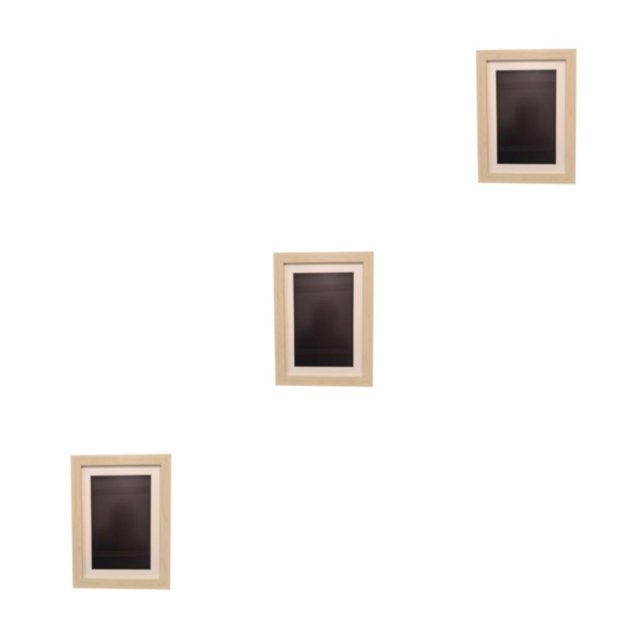 Cateissary Marco de fotos banda elástica recubierta Rectangular hogar galería fotografía dibujo marcos de exhibición Color Natural 10.215,2 cm Type1 NO1