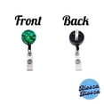 thumbnail image 3 of Vibrant Neon Green Monstera Leaves Retractable Reel ID Badge Key Card Name Tag Holder with Clip, 3 of 7