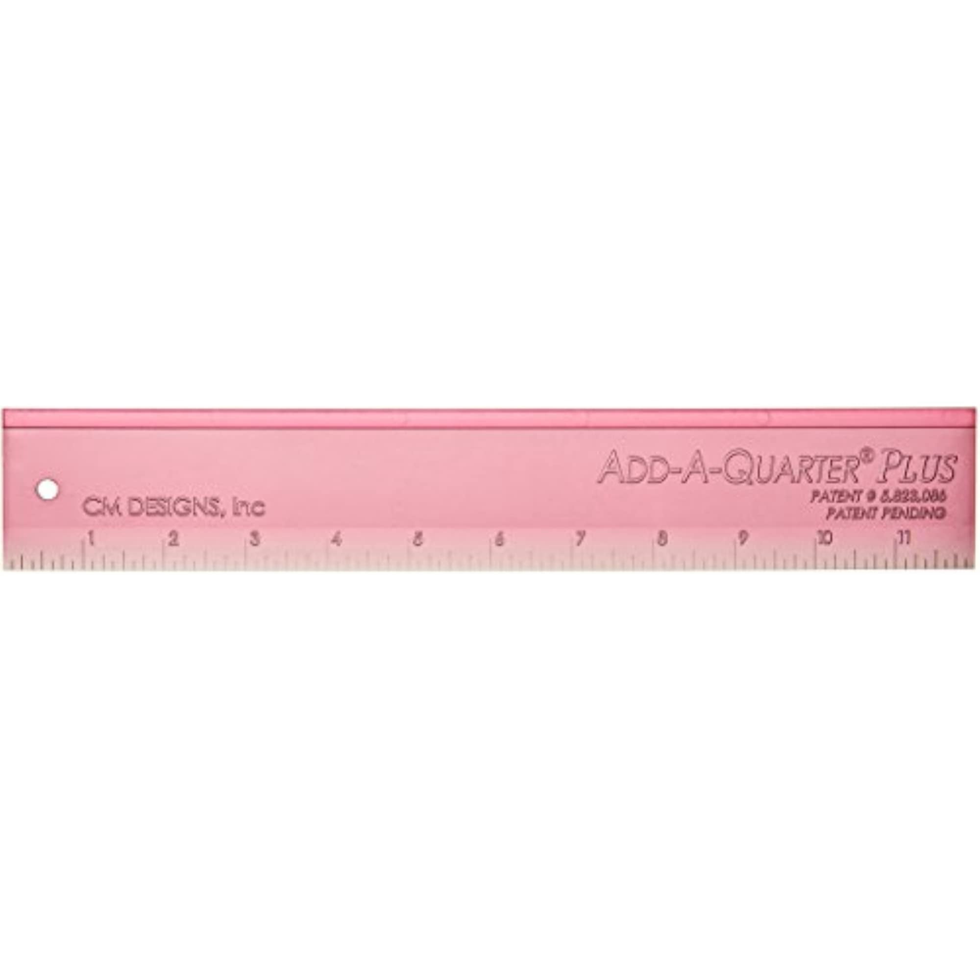 Paquete Add-A-Quarter Plus de Ruler CM Designs 12 Plus, color rosa ...