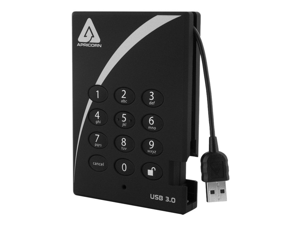 Apricorn Aegis Padlock 3.0 – Externe 500 GB Festplatte Mit Hardware-Verschlüsselung