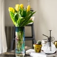 thumbnail image 5 of Clear Flower Vase Centerpieces Plastic Cylindrical Vases Home Wedding Decor 4"x12" Lovely Pig and Petals, 5 of 6