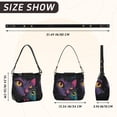 thumbnail image 2 of Iauyy Women's Handbag Removable Shoulder Satchel Bag-Polyester and PU leather ，Colorful Design, 2 of 7