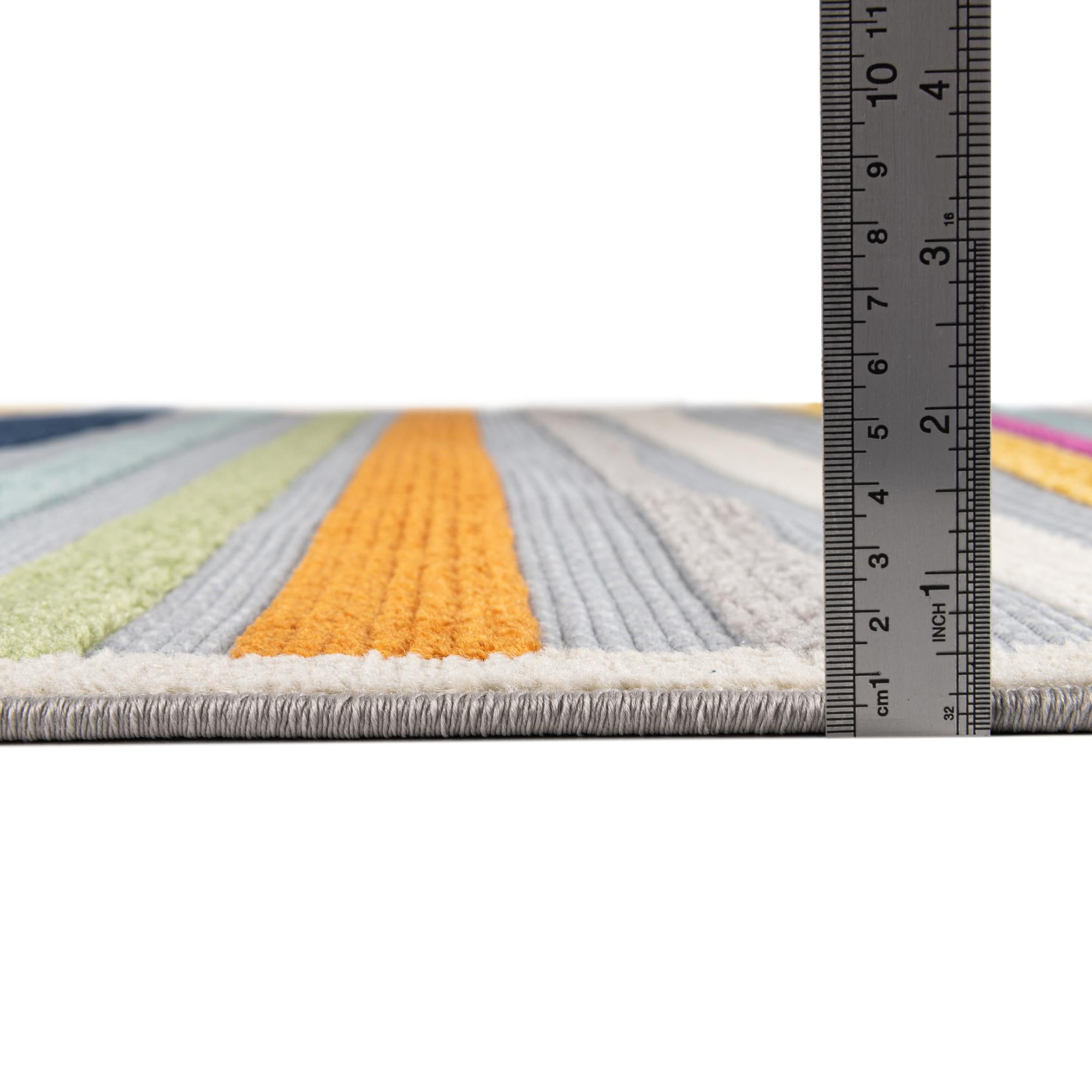 Rugs.com Aruba Outdoor Collection Rug – 5' 3 x 8' Gray Low-Pile Rug Perfect For Any Outdoor Space, Bedrooms, Dining Rooms, Living Rooms