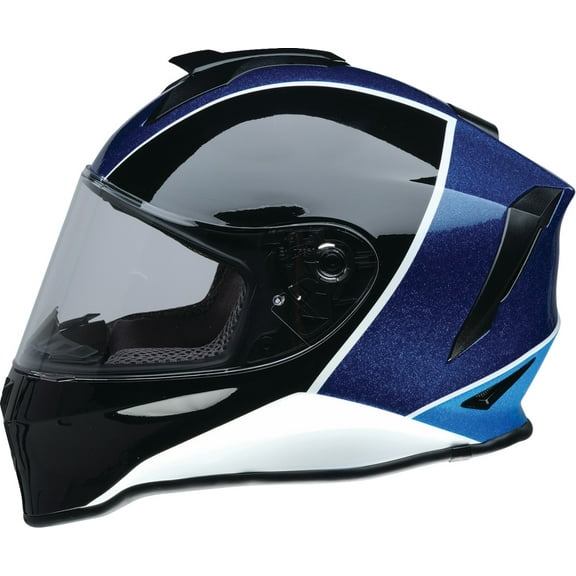 Z1R Warrant Fresh POW Youth Motorcycle Helmet Blue/Purple LG