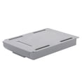 thumbnail image 1 of Cajón de mesa Caja de almacenamiento ABS Debajo del escritorio Bandeja organizadora de papelería (Gris L), 1 of 2