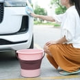 thumbnail image 5 of Portable Folding Bucket Convenient Space-saving Design Water-resistant Easy to Store Fishing Travel Car Wash Bucket, 5 of 5