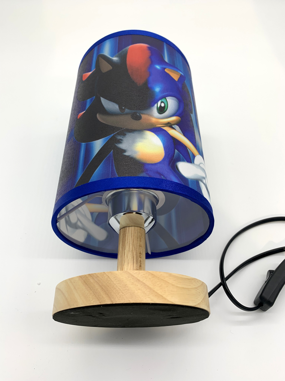 Super Sonic Table Lamp Night Light Wood Base Room Decoration or Great Gift Ideas