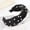 Black, variant on Hontri Plastic Heardband in Clearance, Fashion Bow Knot Beading Hairband Women Hair Head Hoop Sweet Girls Hair Headband, Female Black One Size