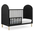 thumbnail image 4 of Delta Children Reese 4-in-1 Convertible Crib - Greenguard Gold Certified, Ebony/Natural, 4 of 16