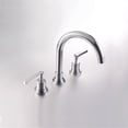 thumbnail image 5 of Rohl Lombardia Bath Widespread Lavatory Faucet In Polished Nickel With 10 7/64" Spout Height Metal Lever Handles And Pop-Up, 5 of 7