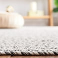 thumbnail image 4 of SAFAVIEH Braided Gino Distressed Machine Washable Reversible Area Rug, Grey/Ivory, 8' x 8' Round, 4 of 8