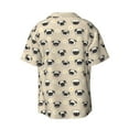thumbnail image 5 of Salouo Pug Dog Face Pattern Cuban Collar Shirts for Men Button-Down Shirt Men's Short Sleeve Shirts Hawaiian Shirts Casual Shirts -XX-Large, 5 of 6