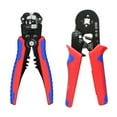 thumbnail image 2 of Terminal crimping and wire stripping tool set, includes one 23-7 (0.25-10²) automatic adjusting ratchet cable crimping tool, suitable for 10-24 (0.2-6²) wire stripper and 1900 terminals., 2 of 4
