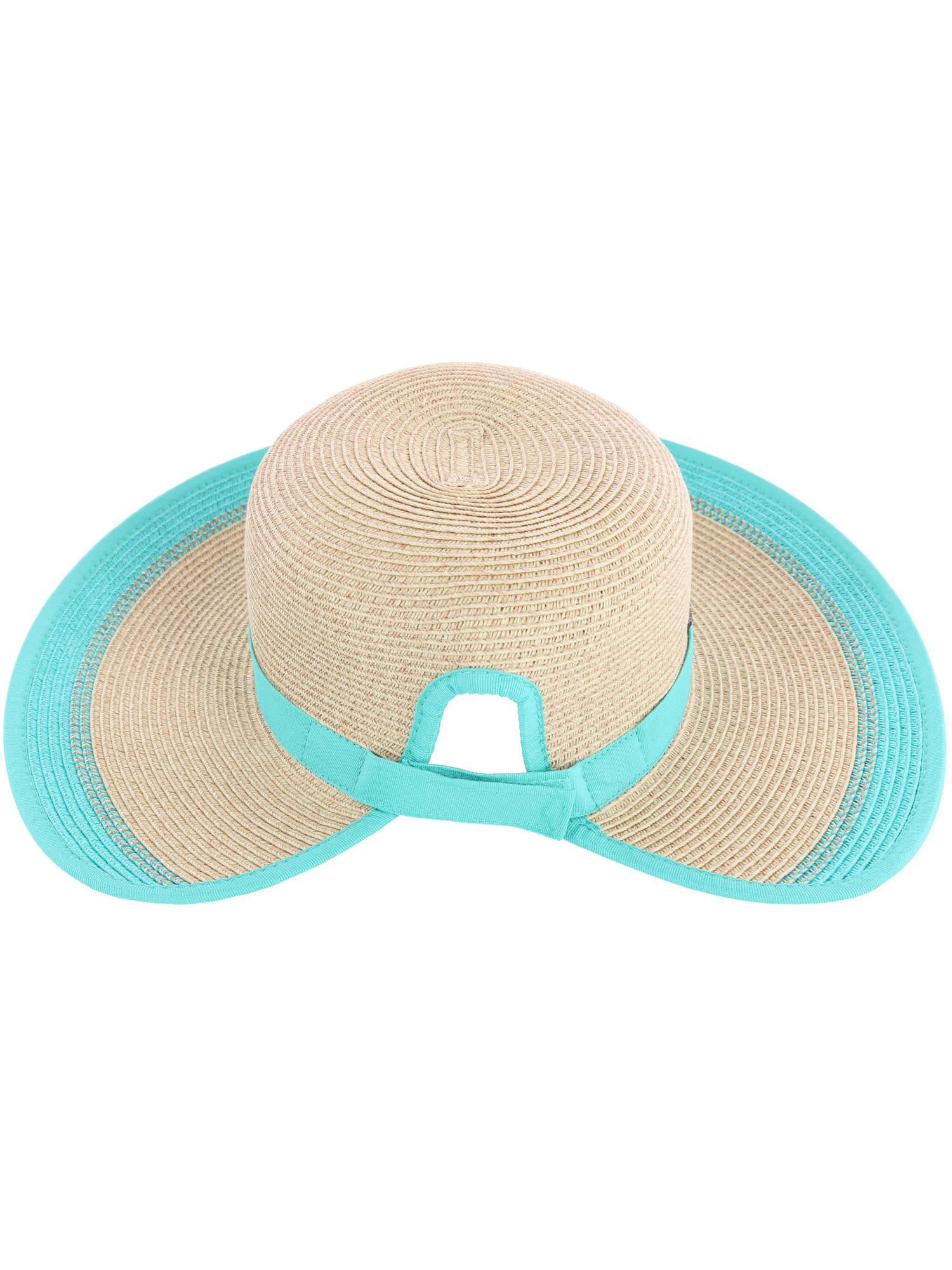 9948 Women\'s Toyo Braid Sun Hat With Ponytail Opening In Back Karen Keith Toyo Braid Sun Hat with Ponytail Opening in Back  main image 2