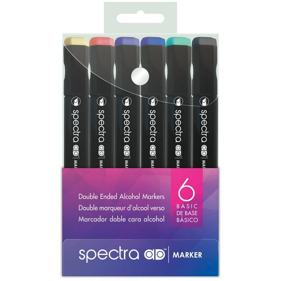 Chartpak Spectra AD Marker Set, 6-Colors