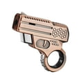 thumbnail image 2 of Qxpztk Clearance NEW Metal Gas Lighter, Windproof High Temperature Spitfire Household Kitchen Torch Lighter Refillable Outdoor Impact Lighter Inflatable Adjustable Flame and Refillbale (1pc Copper), 2 of 8