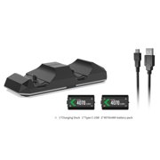 DOBE Dual Controller Charging Station for Xbox Series X/S & Xbox One Elite Series 2 Controllers, Fast Charging with LED Indicators
