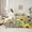Yellow Green Brown, variant on Manfei Retro Rustic Sunflower 7-Piece Twin Bedding Sets,Country Flower Floral Bedding Comforter Set,Yellow Beige Green Sheet Sets For Men Women,Luxury Bedroom Decor
