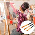 thumbnail image 5 of Unique Bargains Paint Brushes, 24 Pcs Painting Set,Small Professional Crafts, Black, 5 of 5