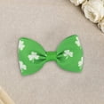 thumbnail image 5 of St. Patrick's Day Hair Clips, Bow Hair Accessories Cute Clover Pattern Glitter Sparkly Hair Barrettes Holiday Headdress Hairpin for Girls Women Party, 5 of 6