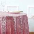 thumbnail image 2 of Kirsooku Pink Sequin Tablecloth Glitter Sparkly Iridescent Shimmer for Round Table 50 Inch Table Covers Decorations for Birthday Party Supplies Event Wedding Table Skirt Decor, 2 of 4