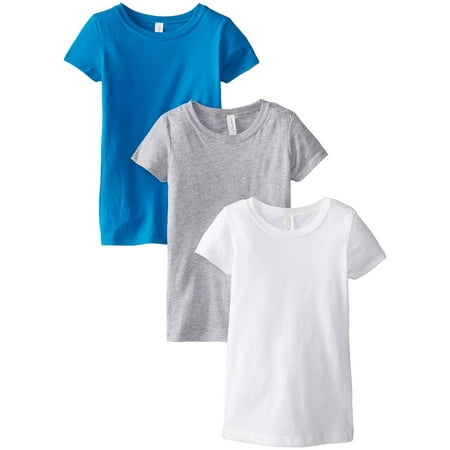 Girls Clementine Three-Pack Everyday Crewneck T-Shirts (Pack of
