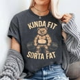 thumbnail image 3 of Kinda Fit Sorta Fat - Funny Gym Bear Weightlifting Workout Unisex T-Shirt, Sizes S-5XL, Gategoo, 3 of 5