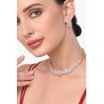 thumbnail image 3 of Efulgenz Women's Party Prom Jewelry Cubic Zirconia Choker Necklace and Dangle Earrings for Women CZ Tennis Necklace Set Wedding Crystal Bridal Necklace Set Fashion Jewelry for Brides Bridesmaids Gift, 3 of 5