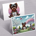 thumbnail image 3 of Happy Mother's Day Best Yorkshire Terrier Mom Ever 7x5in Folded Greeting Card Yorkie Dog Lover Gifts Single Note Card with Envelope - 03002, 3 of 5