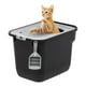 thumbnail image 1 of Caja de Arena para Gatos IRIS USA Blanco Gris de Entrada Superior Grande con Paleta, 1 of 8