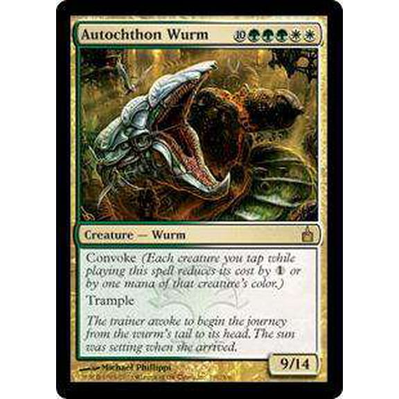 MtG Ravnica: City of Guilds Rare Autochthon Wurm #191