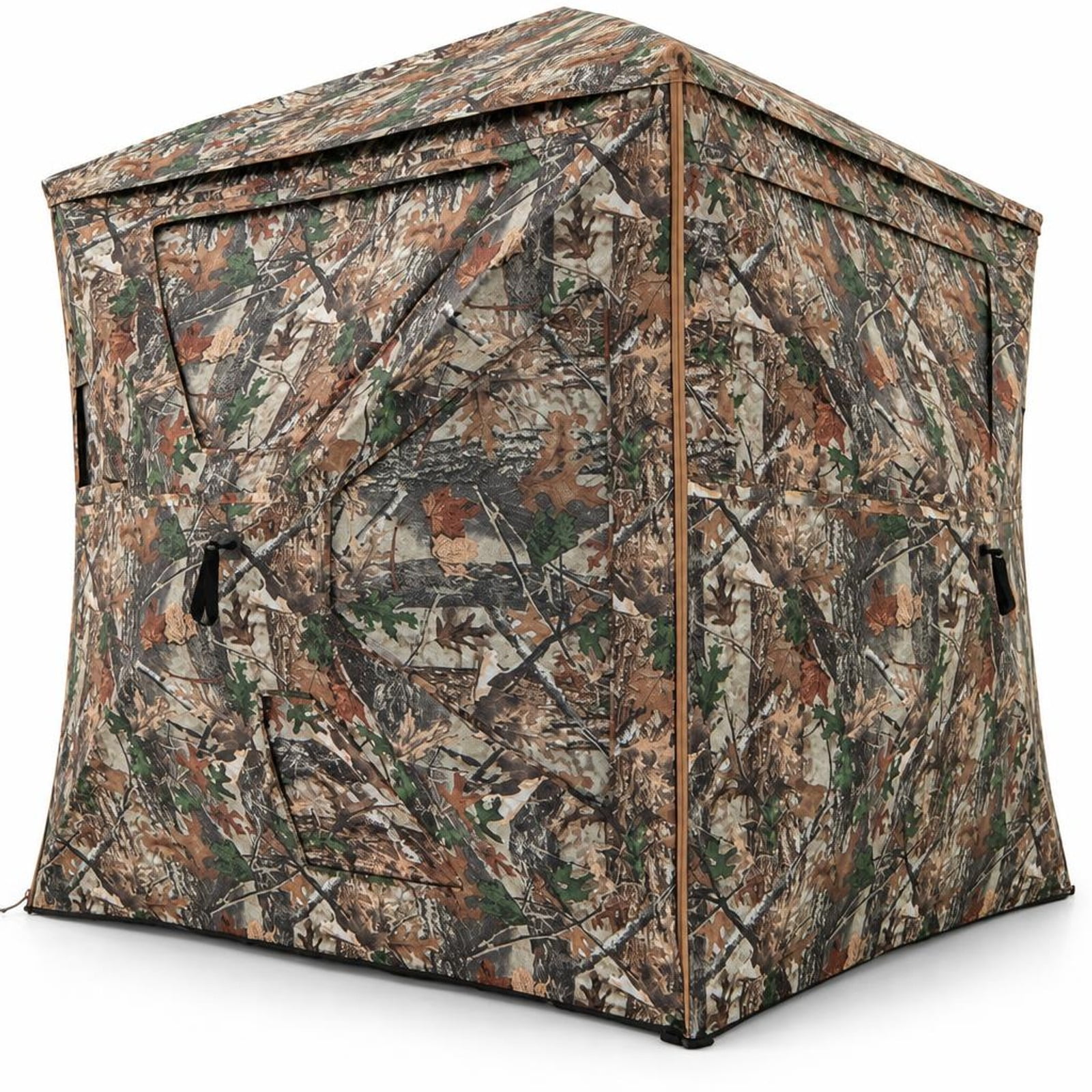 Airfind 5-IN-1 Detachable Hunting Blind for 2-3 People with Skylight 150D Oxford Fabric PU Coating Fiberglass Pole Frame Camouflage
