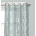 thumbnail image 4 of Better Homes & Gardens Sheer Velvet Cross Cut Trellis Window Curtain Panel, 4 of 5
