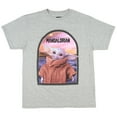 thumbnail image 3 of Star Wars Boy's The Mandalorian Baby Yoda Robe Design Graphic T-shirt, 3 of 6