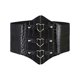 thumbnail image 2 of Corset PU Leather Cummerbunds Strap Belts for Women Banquet Elastic Tight High Waist Slimming Body Shaping Girdle, 2 of 5