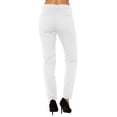 thumbnail image 2 of Langwyqu Women Mid-Rise Stretch Work Pants Female Long Trousers, 2 of 5