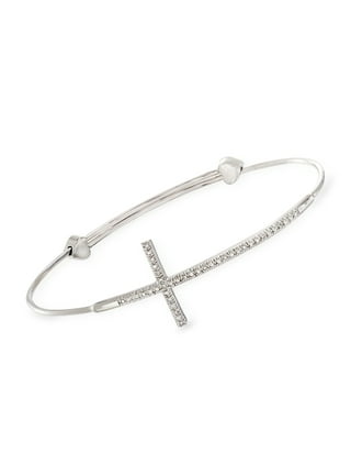 Sideways Cross Bracelet Diamond