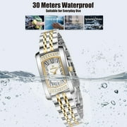 Watches Women with Date Silver Stainless Steel Luxury Ladies Watches with Small Writs Diamond for Women Waterproof Elegant Dress Quartz Analog Womens Wrist Watches Reloj de Mujer