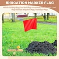 thumbnail image 4 of 50Pack Marking Flags, Red Yard Flags 15x4x5Inch, Marker Lawn Markers, Irrigation Landscape, 4 of 6
