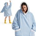 thumbnail image 1 of Sudadera con capucha para adultos y niños, color azul cielo, 1 of 7