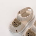 thumbnail image 3 of Sandalias de verano para niños pequeños, suela suave que evita resbalones, zapatos de primeros pasos con punta cerrada para niños y niñas, sandalias de oso, talla de suela 13 (longitud interior 1, 3 of 5