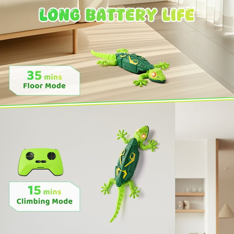 Wall Crawler Gecko - Giocattolo telecomandato Ricaricabile Robot