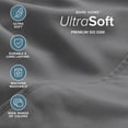 thumbnail image 4 of Bare Home Luxury Bed Sheet Set - Premium 1800 Collection - 6 Piece - Queen, Gray, 4 of 9