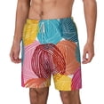 thumbnail image 2 of Gaeub Colorful Wool Balls Mens Swim Trunks Stretch Beach Shorts Quick Dry for Men Swim Shorts Swimwear with Pockets- Medium, 2 of 9