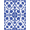 Blue White, Pattern 10, variant on ODIKA 8'x10' Washable Area Rug Pagoda Bird Motifs Porcelain Scrolling Vine Chinoiserie Toile Refined Structured for Dining Room, Large Office, Lounge, Non-Slip Chair-Friendly Mat