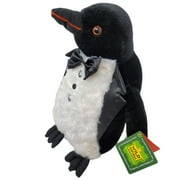 Cuddlekins Cute Penguin Plush Stuffed Animal with Bow by Wild Republic Great Kid Gifts for Christmas holiday , Zoo Animals, 12 Inches