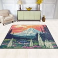 thumbnail image 2 of Yayeee Area Rugs for Living Room 6.7'x4.8' Indoor Non Slip Washable Bedroom Carpet, Floral Mountain, 2 of 5