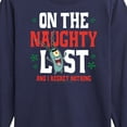 thumbnail image 3 of SpongeBob SquarePants - Plankton Naughty List - Toddler And Youth Long Sleeve Graphic T-Shirt, 3 of 6